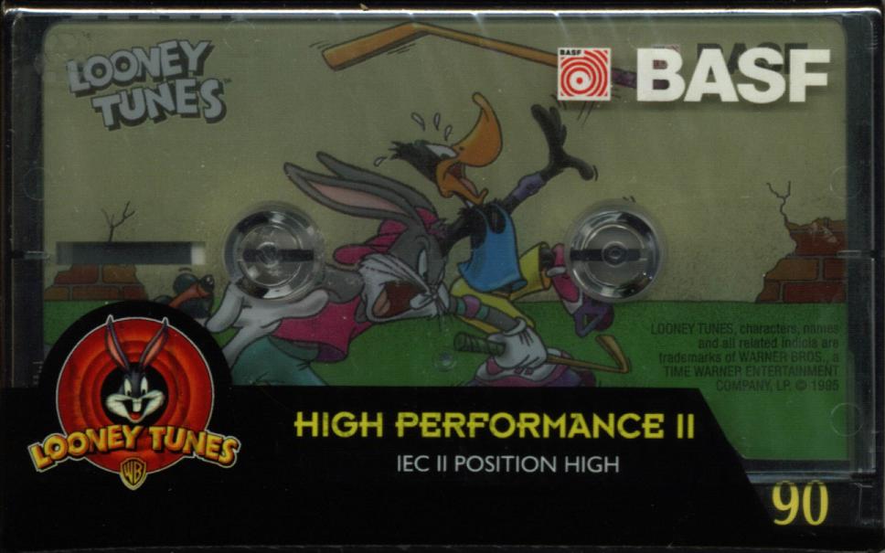 Compact Cassette BASF High Performance II 90 "Looney Tunes" Type II Chrome 1997 Europe