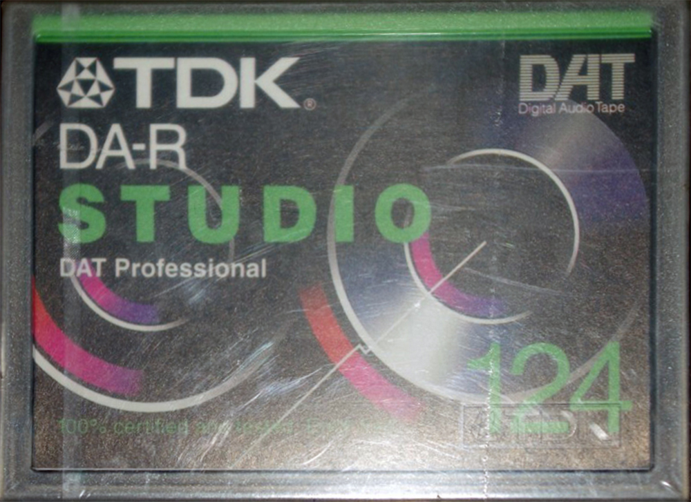 Digital Audio Tape TDK DA-R Studio 124 "DA-R124STEA" Type IV Metal 1992 Europe