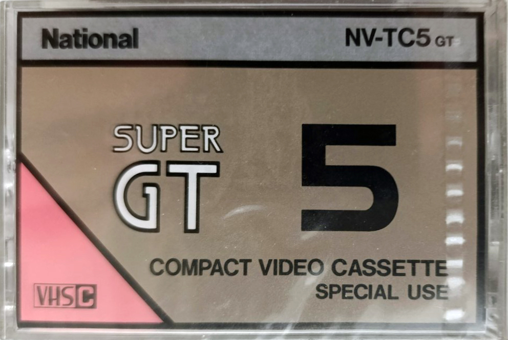 VHS-C (VHS Compact) National Super GT 5 "NV-TC5GT" Type I Normal 1987 Japan