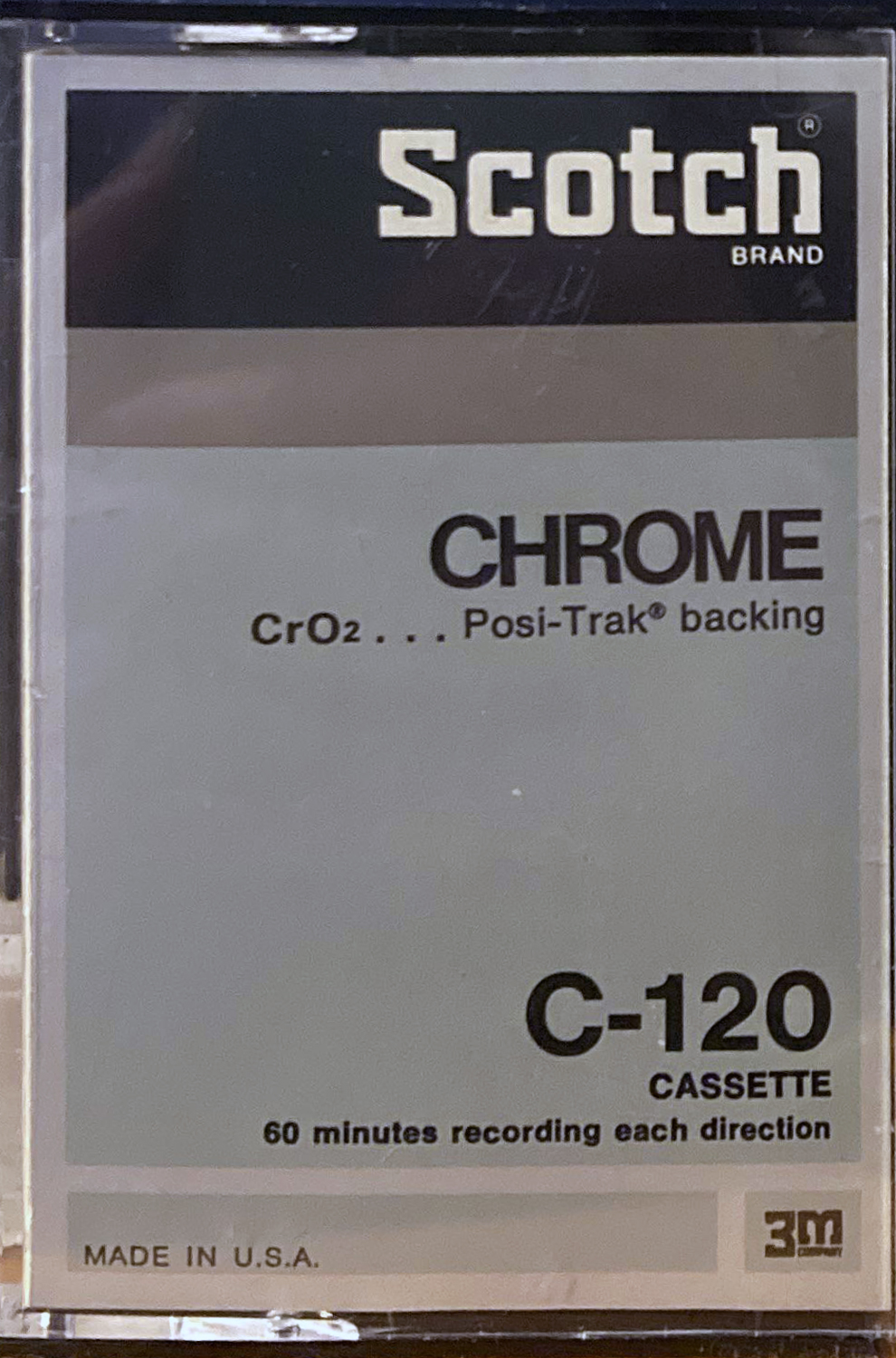 Compact Cassette Scotch Chrome 120 Type II Chrome 1975 USA