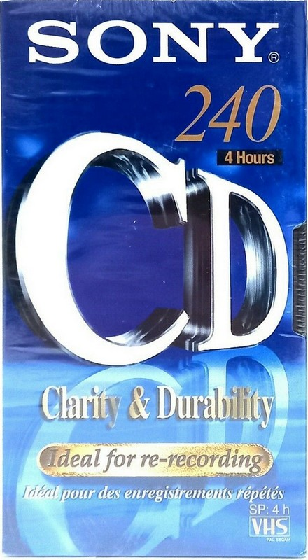 VHS, Video Home System Sony CD 240 Type I Normal Europe
