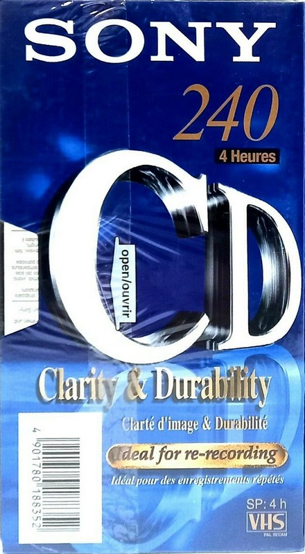 VHS, Video Home System Sony CD 240 Type I Normal Europe