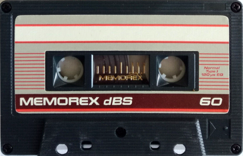 Compact Cassette Memorex dBS 60 Type I Normal 1987 Europe