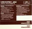 Compact Cassette Memorex dBS 60 Type I Normal 1987 Europe