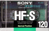 Compact Cassette Sony HF-S 120 Type I Normal 1988 Japan