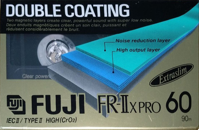 Compact Cassette Fuji FR-IIx Pro 60 Type II Chrome 1992 North America