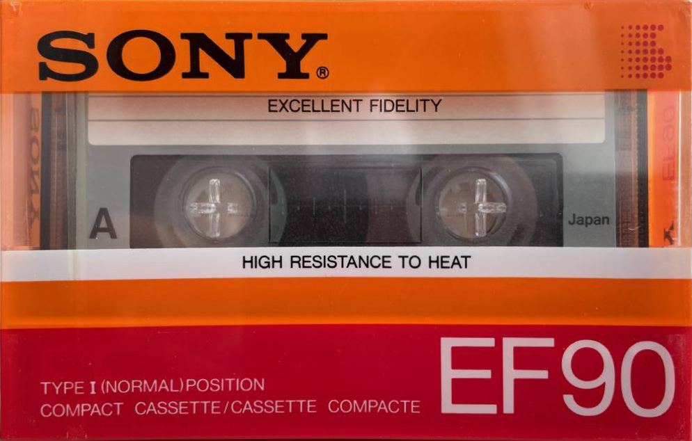 Compact Cassette Sony EF 90 Type I Normal 1986 Argentina