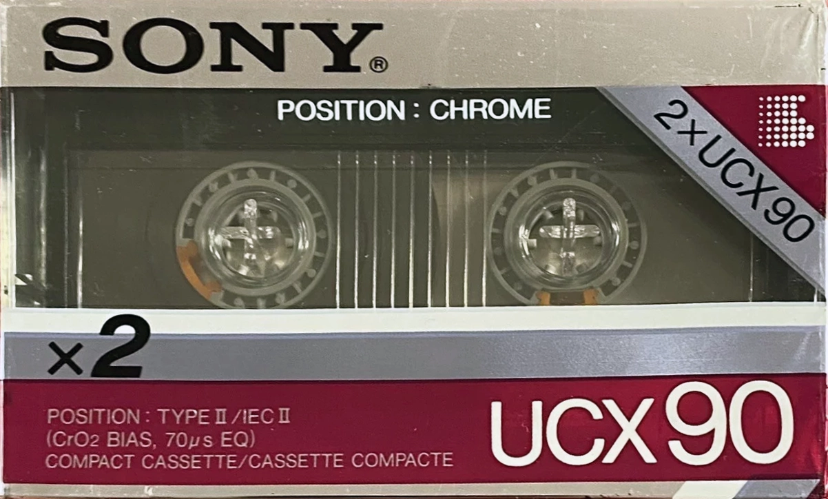 2 pack Sony UCX 90 Type II Chrome 1985 Europe