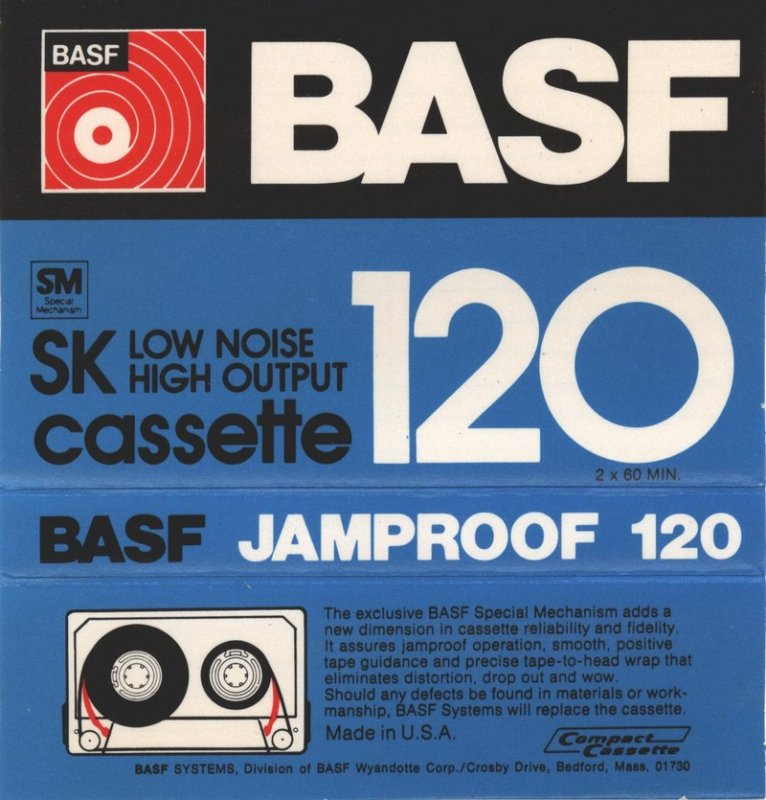 Compact Cassette: BASF  -  120