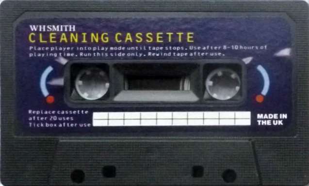 Compact Cassette WHSMITH Cleaning Cassette 1985 UK