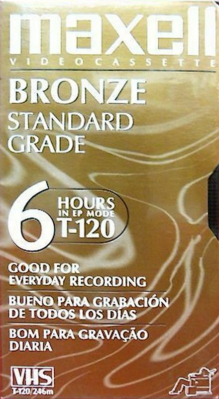 VHS, Video Home System:  Maxell - Bronze Standard Grade 120