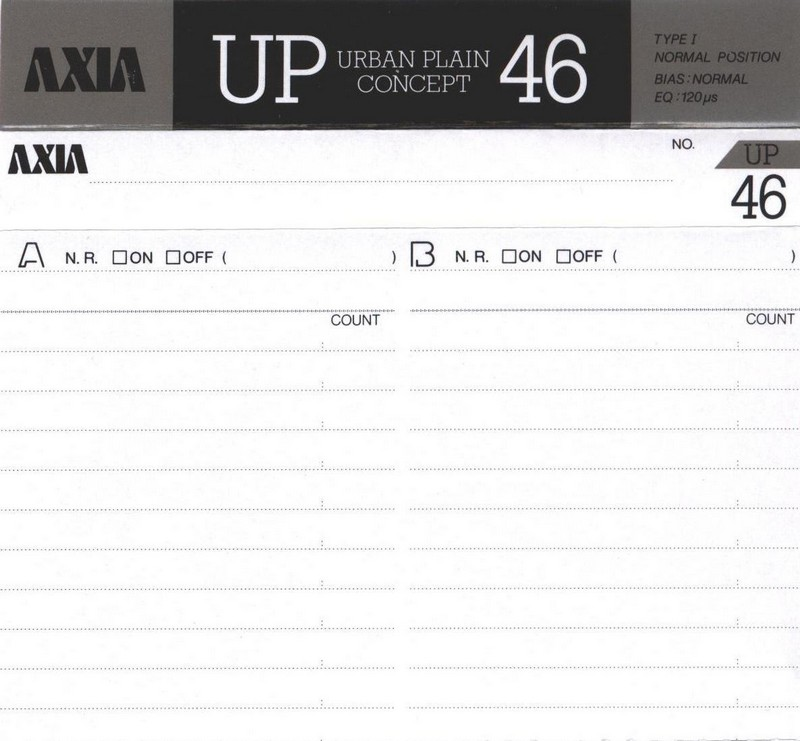 Compact Cassette: FUJI AXIA - UP 46