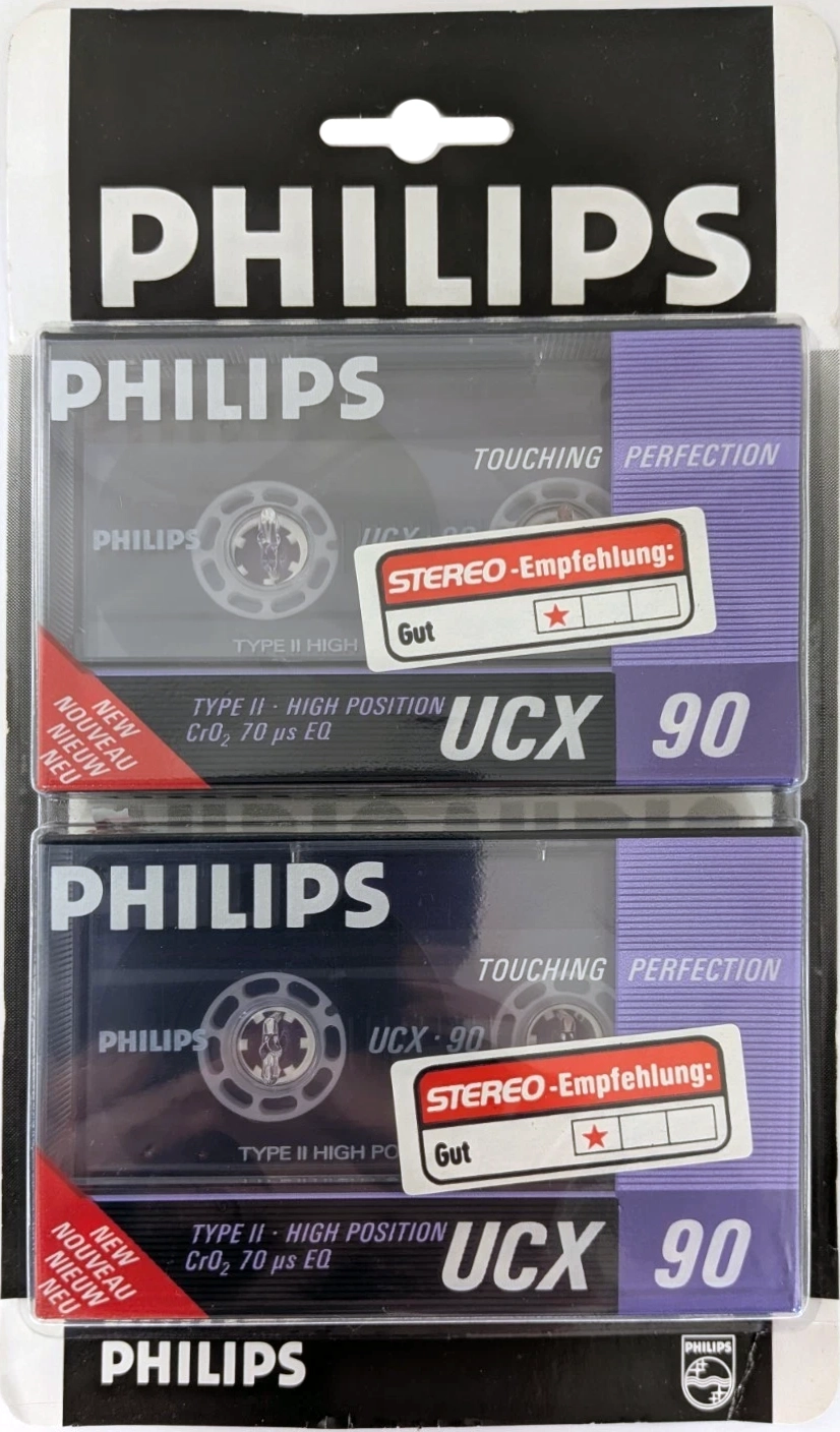 Blister Philips UCX 90 Type II Chrome 1987 Europe