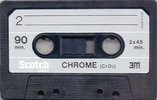 Compact Cassette Scotch Chrome 90 Type II Chrome 1973 Europe