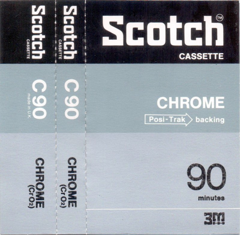 Compact Cassette: 3M Scotch - Chrome 90