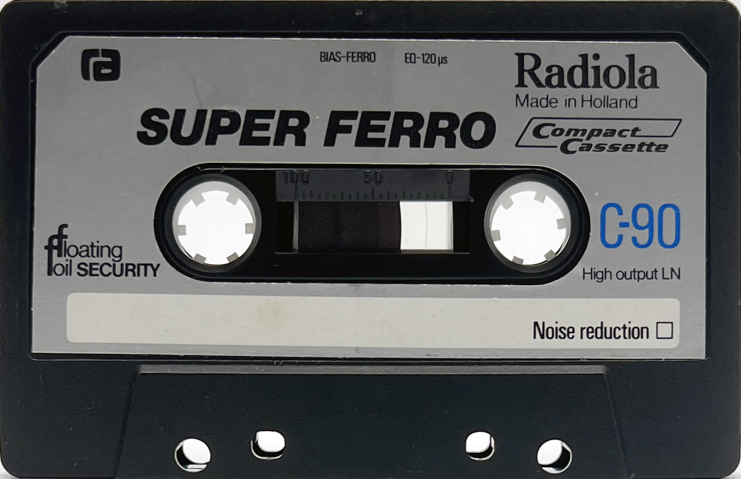 Compact Cassette Radiola Super Ferro 90 Type I Normal 1978 Europe