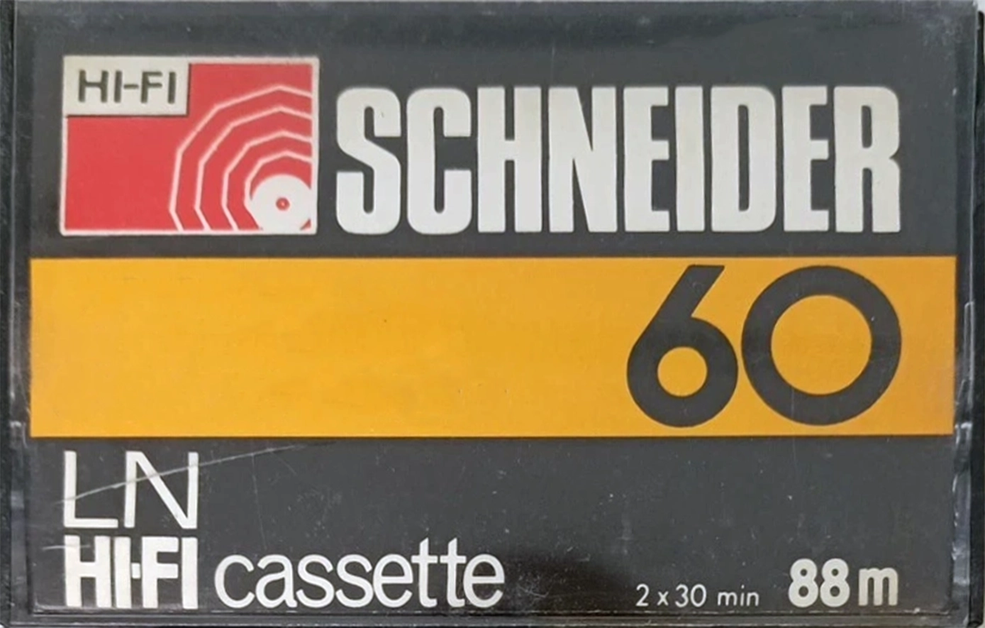 Compact Cassette Schneider 60 "LN HIFI" Type I Normal 1975 Europe