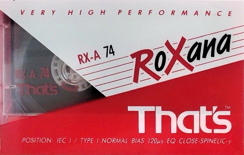 Compact Cassette Thats RX-A Roxana 74 Type I Normal 1993 Europe