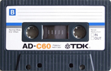 Compact Cassette TDK AD 60 Type I Normal 1979 Europe, USA