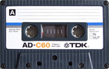 Compact Cassette TDK AD 60 Type I Normal 1979 Europe, USA