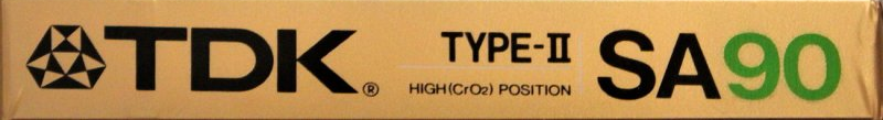 Compact Cassette TDK SA 90 Type II Chrome 1987 North America