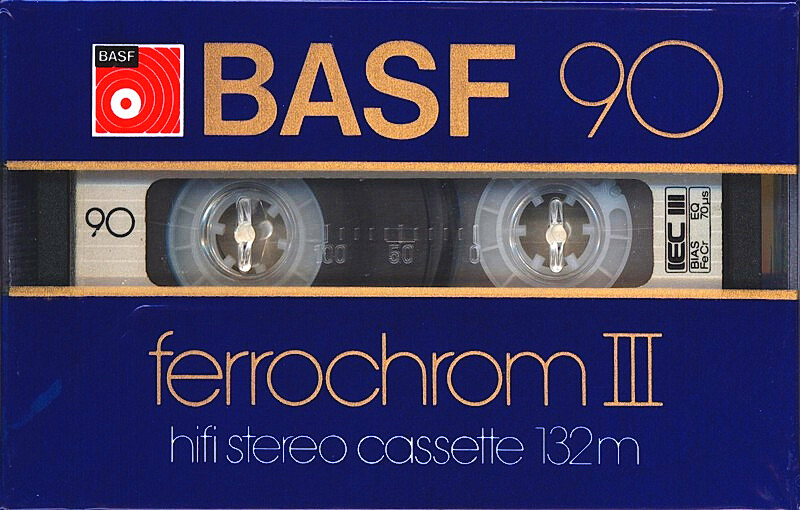 Compact Cassette BASF Ferrochrom 90 Type III Ferro Chrome 1981 Europe