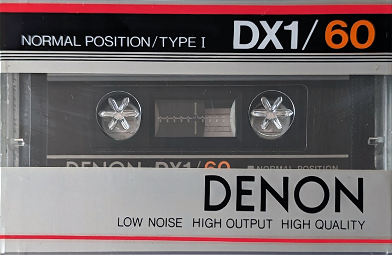 Compact Cassette Denon DX1 60 "Gift Sound Life" Type I Normal 1983 Japan