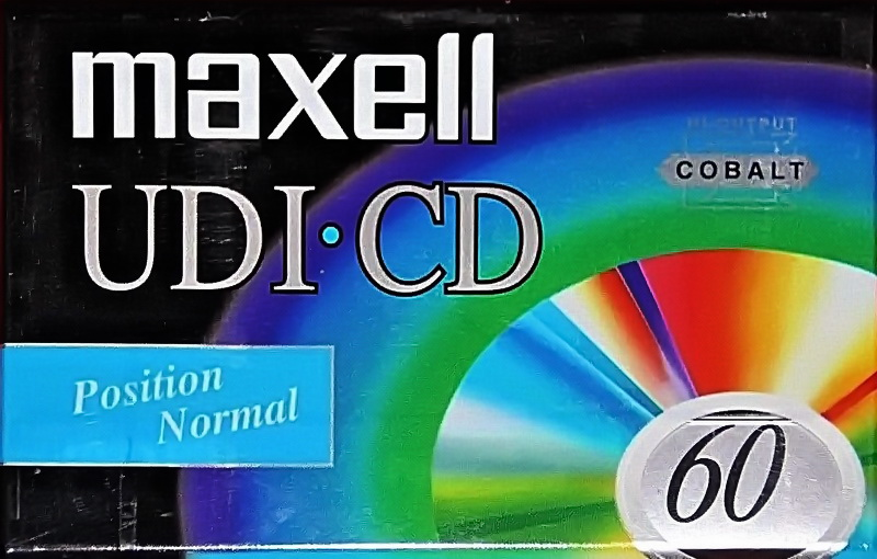Compact Cassette Maxell UDI-CD 60 Type I Normal 1996 Europe