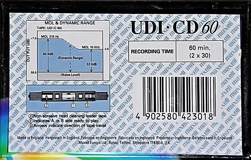 Compact Cassette: Maxell / Hitachi Maxell - UDI-CD 60