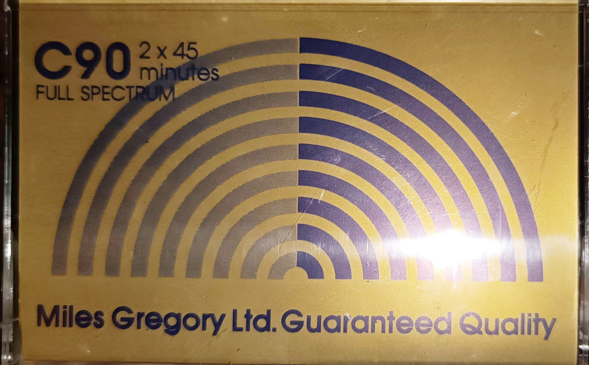 Compact Cassette Miles Gregory LTD. 90 "Full Spectrum" Type I Normal UK