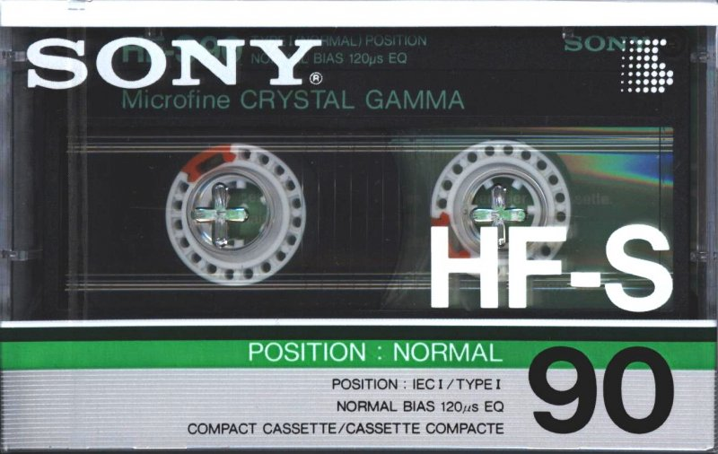 Compact Cassette Sony HF-S 90 Type I Normal 1986 USA