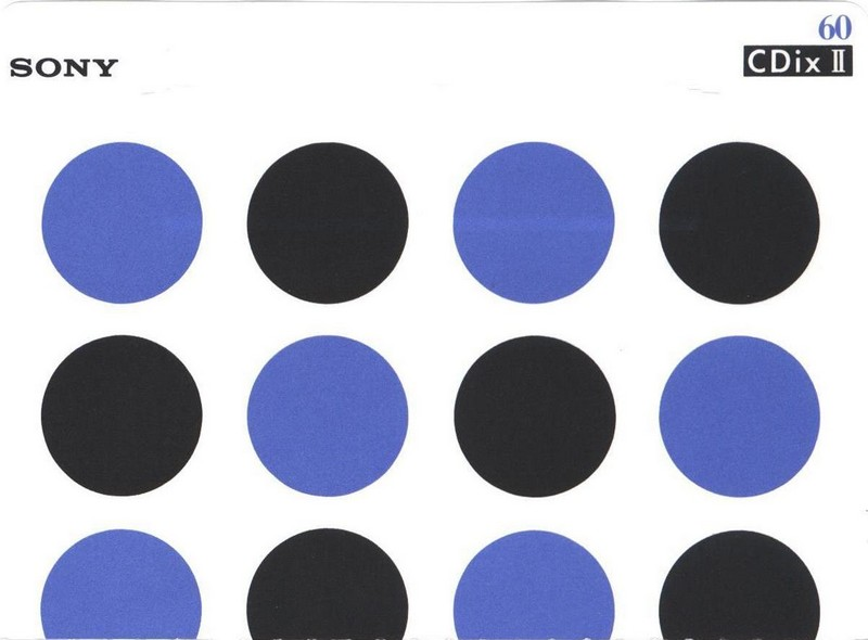 Compact Cassette Sony CDix II 60 "C-60CDX2a" Type II Chrome 1992 Japan