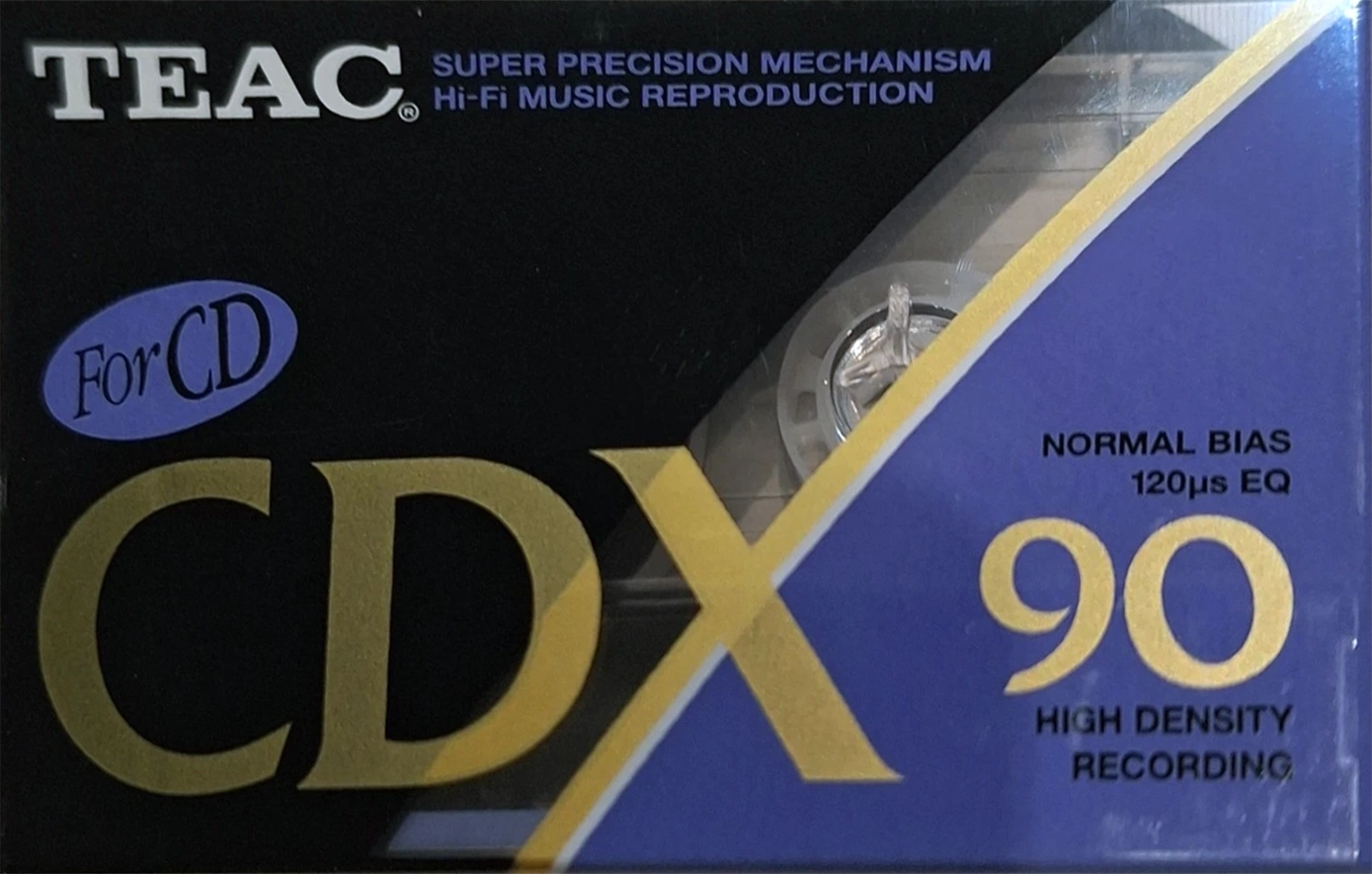 Compact Cassette Teac CDX 90 Type I Normal 1990 Austria