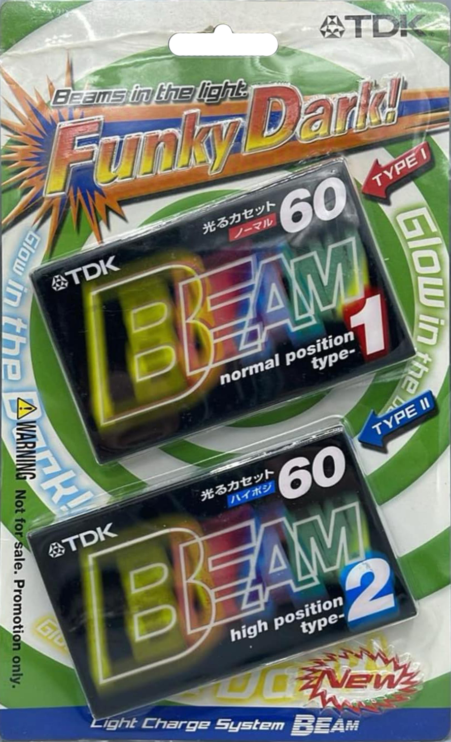 Blister TDK Beam 1 60 "Funky Dark!" Type II Chrome 1999 Japan