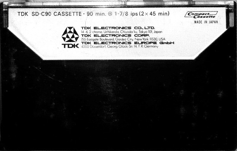 Compact Cassette TDK SD 90 Type I Normal 1973 Europe