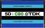 Compact Cassette TDK SD 90 Type I Normal 1973 Europe
