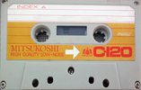 Compact Cassette Mitsukoshi 120 Type I Normal 1975 Japan