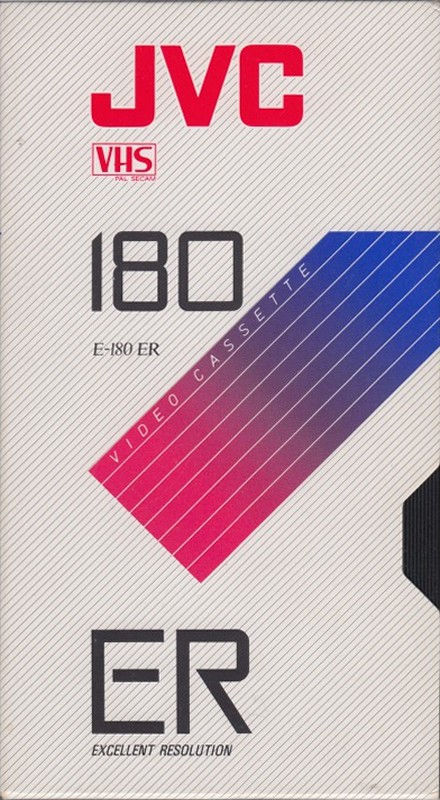 VHS, Video Home System JVC ER 180 Type I Normal 1989 Europe