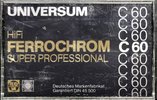 Compact Cassette Universum 60 Type III Ferro Chrome 1978 Europe
