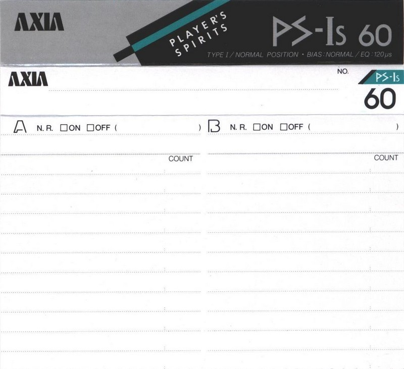 Compact Cassette: FUJI AXIA - PS-Is 60