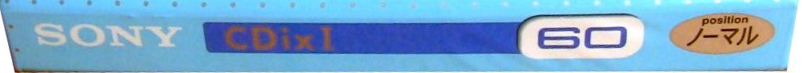 Compact Cassette Sony CDix I 60 "C60CDX1L" Type I Normal 2001 Japan