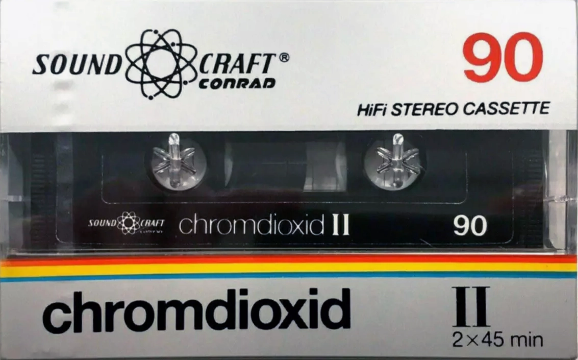 Compact Cassette Soundcraft 90 "Conrad" Type II Chrome 1980 Germany