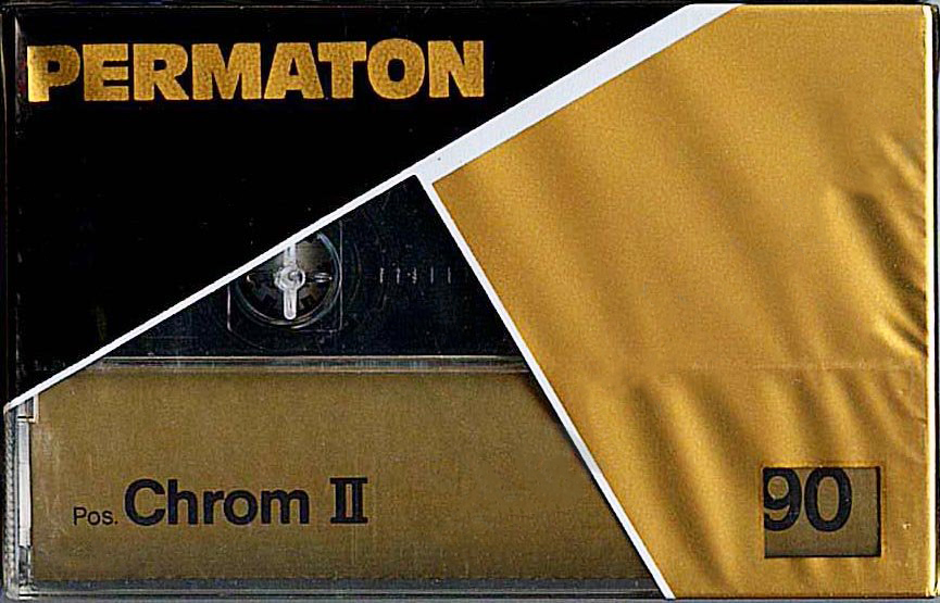 Compact Cassette Permaton Chrom II 90 Type II Chrome 1989 Europe
