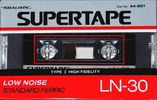 Compact Cassette SUPERTAPE LN 30 "44-601" Type I Normal 1988 Australia