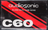 Compact Cassette Audio Sonic 60 Type I Normal Hong Kong