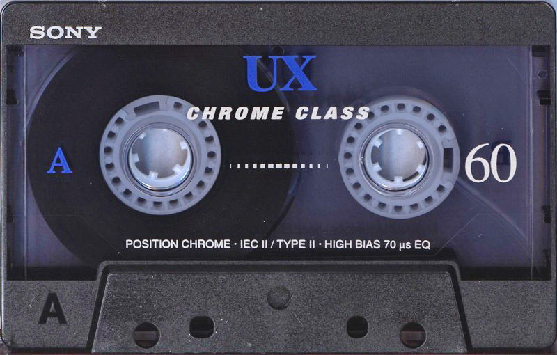 Compact Cassette Sony UX 60 "C-60UXD" Type II Chrome 2000 Europe