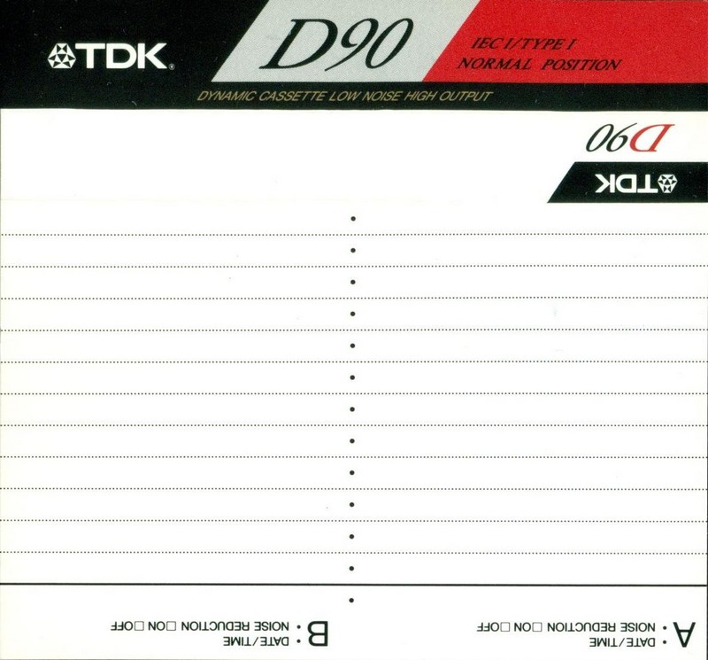 Compact Cassette: TDK  - D 90