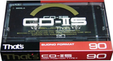 Compact Cassette Thats CD-IIS 90 Type II Chrome 1988 Japan