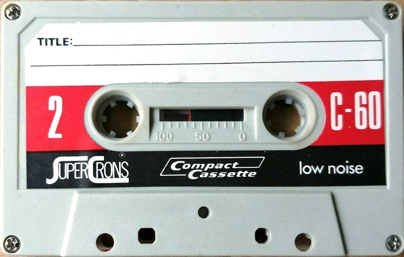 Compact Cassette Super Crons 60 Type I Normal 1981 Hong Kong