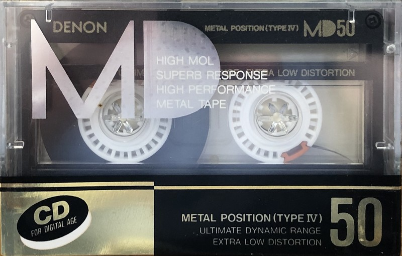 Compact Cassette Denon MD 50 "MD50M" Type IV Metal 1987 Japan